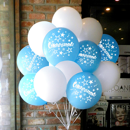 콩그레츄레이션 스타 라이트블루 (인쇄15개/베이스15개) 헬륨세트30개 (인쇄25개/베이스25개) 50개