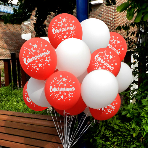 콩그레츄레이션 스타 레드 (인쇄15개/베이스15개) 헬륨세트30개 (인쇄25개/베이스25개) 50개 택배발송
