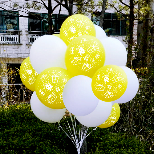 기프트박스 옐로우 (인쇄15개/베이스15개) 헬륨세트30개 (인쇄25개/베이스25개) 50개