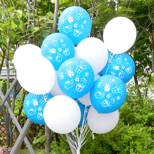 기프트박스 라이트블루 (인쇄15개/베이스15개) 헬륨세트30개 (인쇄25개/베이스25개) 50개