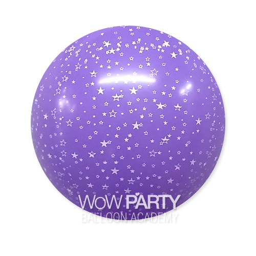 30cm 별인쇄(라벤다) 10개