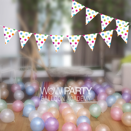 파티플래그컬러풀도트