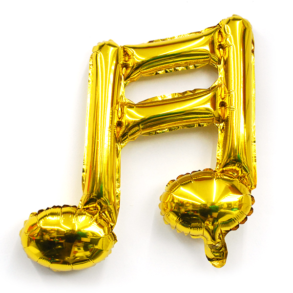 16분음표호일(골드) 풍선장식 은박호일풍선 음악기호