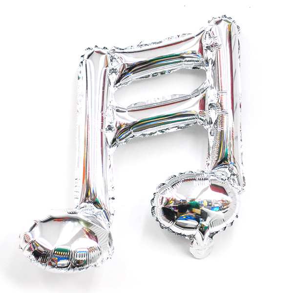 16분음표호일(실버) 풍선장식 은박호일풍선 음악기호