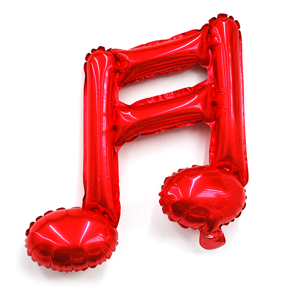 16분음표호일(레드) 풍선장식 은박호일풍선 음악기호