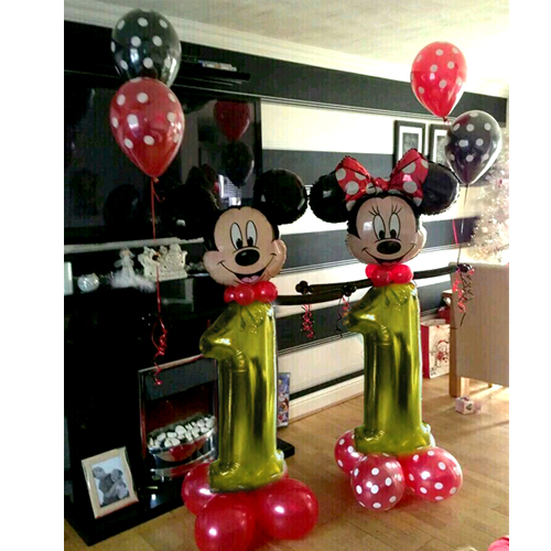 미키미니 첫번째생일 데코(골드)