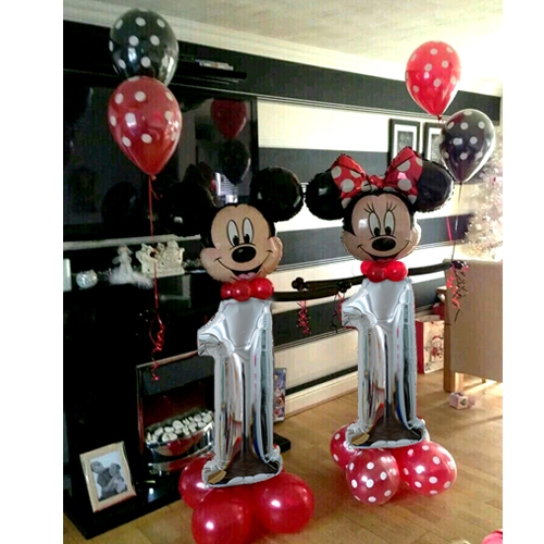 미키미니 첫번째생일 데코(실버)