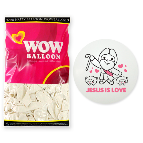 (신상-실제로보면 너무나 사랑스러운 풍선) 예수님과 양 50개