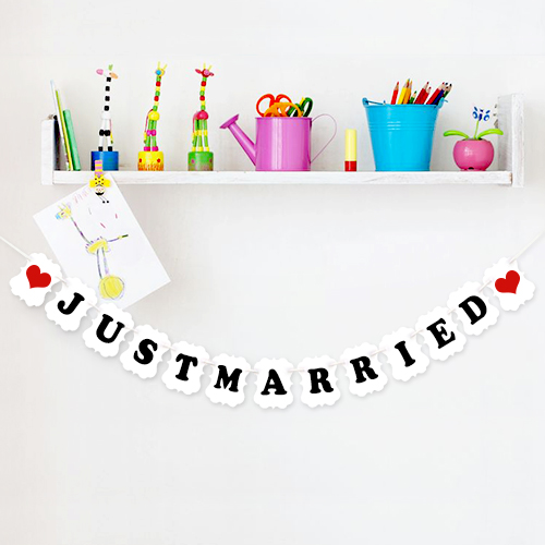 펠트가랜드 (JUST MARRIED 클래식 화이트)