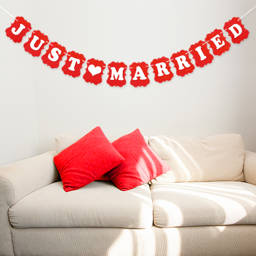 펠트가랜드 (JUST MARRIED 클래식 레드)
