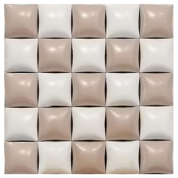 사각 백그라운드 양면 (브라운&베이지) 1개