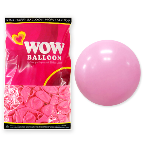 와우벌룬 30센티 기본핑크 (50개)