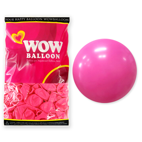 와우벌룬 30센티 핫핑크 (50개)