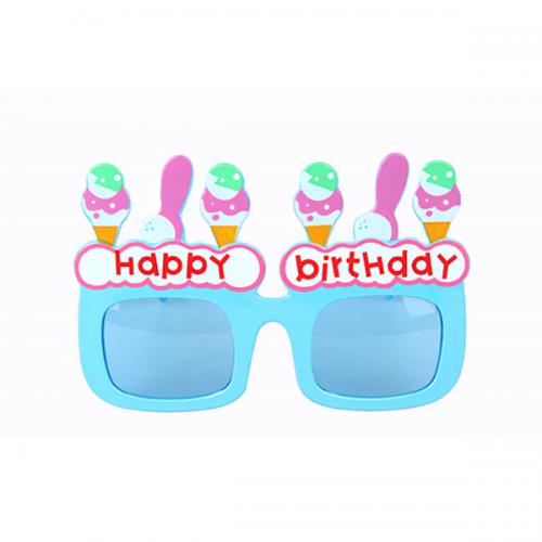 아이스크림 생일안경(블루)(N)