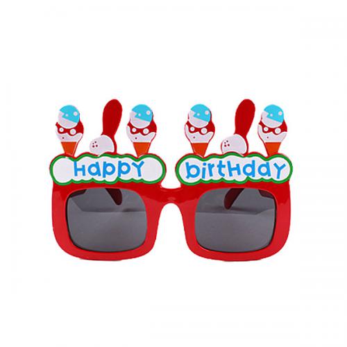 아이스크림 생일안경(레드)(N)