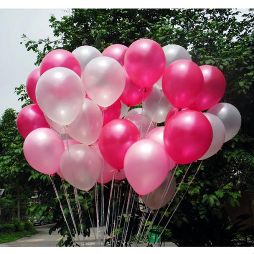 히트대박상품 (신상 30센티 러블리 핑크-클리어/펄후치샤/펄핑크)헬륨세트30개/50개 택배발송