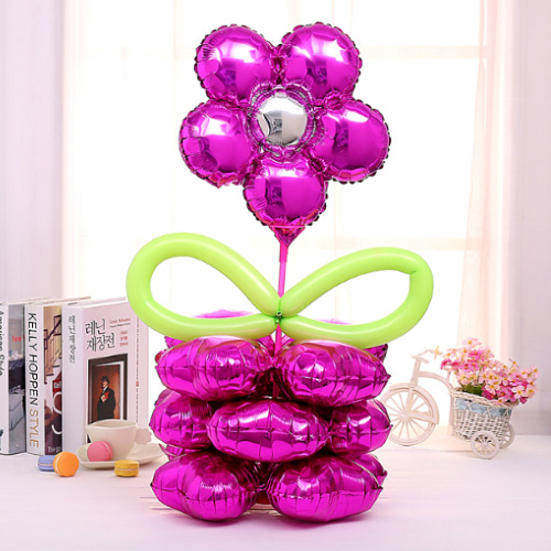 꽃기둥 은박풍선 세트(푸치샤)