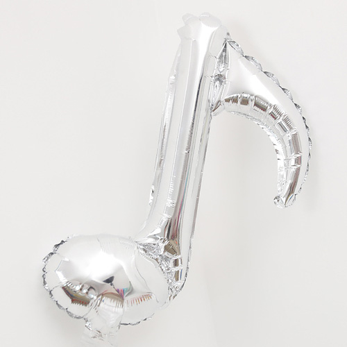 8분음표호일(실버) 풍선장식 은박호일풍선 음악기호