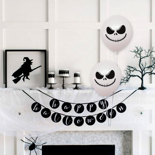 귀요미 해골 풍선 50개