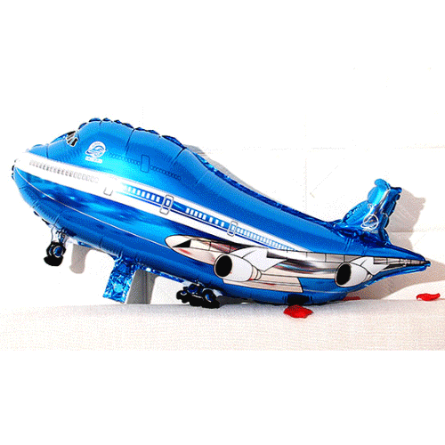 비행기 은박풍선(블루)