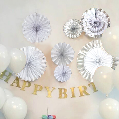 러블리 종이가랜드(실버)(8pc)