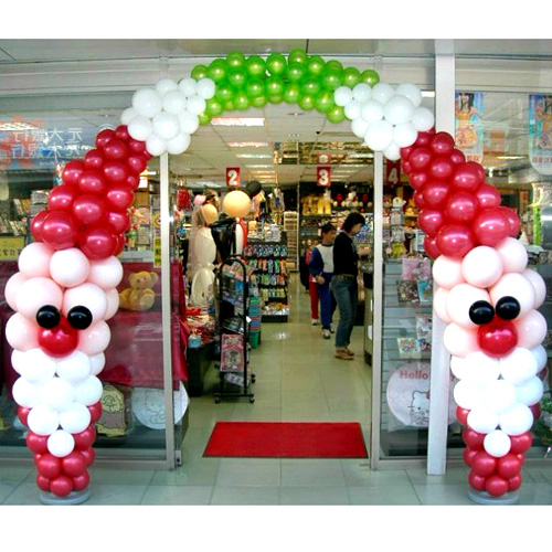 크리스마스 산타아재 아치장식(W)