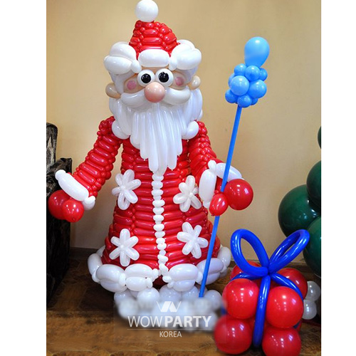 지팡이 든 산타 풍선장식(W)