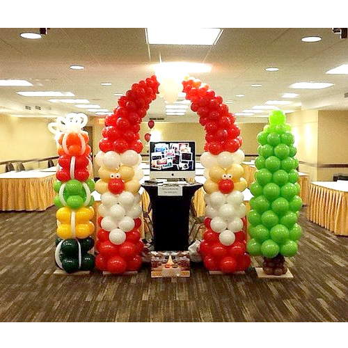 산타와 선물상자 풍선장식(W)