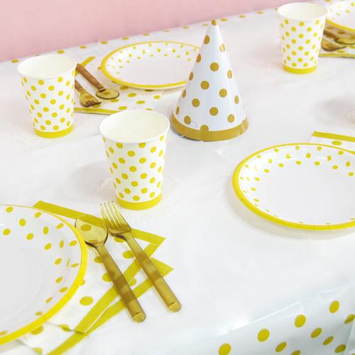 라인도트 골드 테이블웨어 6인용 세트 