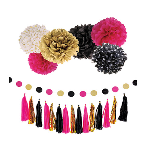 페이퍼폼폼세트 (푸치샤&골드&블랙)