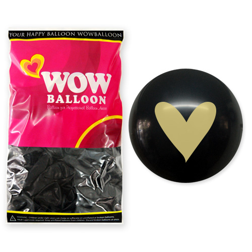 26센티 골드하트(블랙) 50개