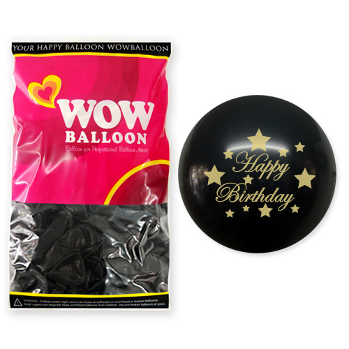 26센티 해피벌스데이(블랙) 50개 