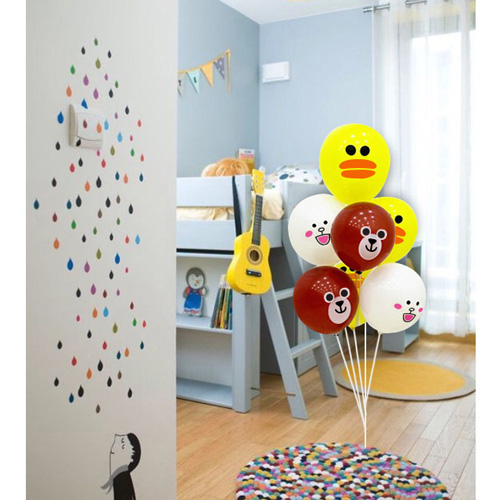 곰돌이/노란치킨/토끼(인쇄 혼합 7개)헬륨세트 택배발송