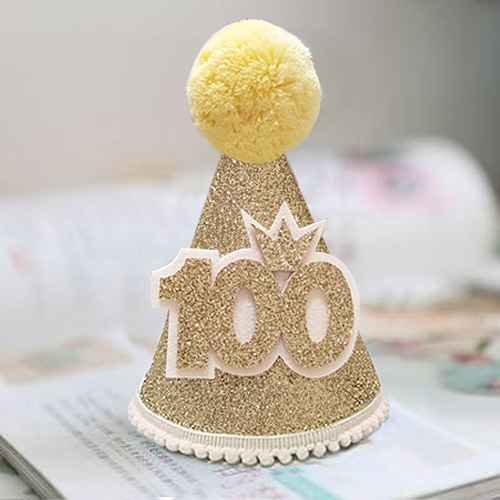 100 크라운 고깔 옐로우