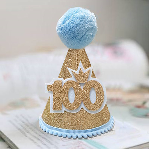 100 크라운 고깔 블루