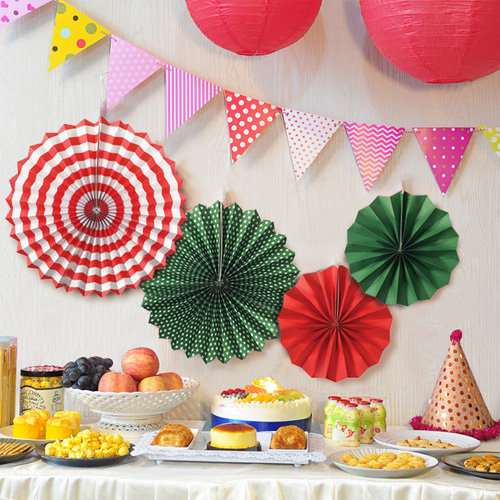 러블리 종이가랜드(레드앤그린)(4pc)