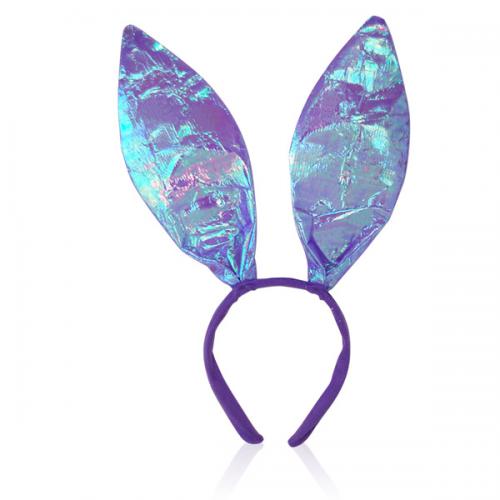 발랄한 바니 머리띠(반짝이 라일락)