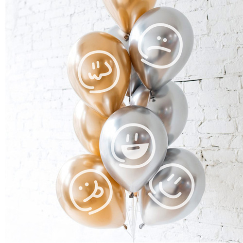 개구장이 크롬벌룬(골드/실버 혼합 24개)시트 헬륨세트 택배발송