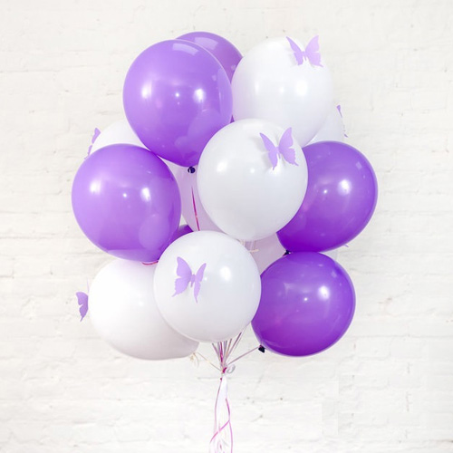 보라나비 헬륨풍선 세트 택배발송