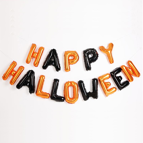 할로윈 문자 은박풍선