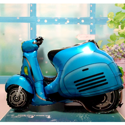 오토바이 은박풍선(블루)