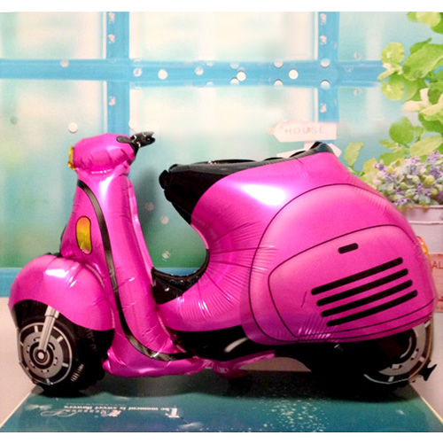 오토바이 은박풍선(핑크)