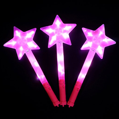 LED 오각별 봉 (핑크) 대