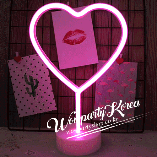 LED 핑크 하트