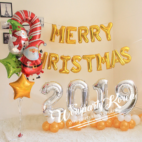 2019 크리스마스 이니셜 장식(실버)-완성품가격