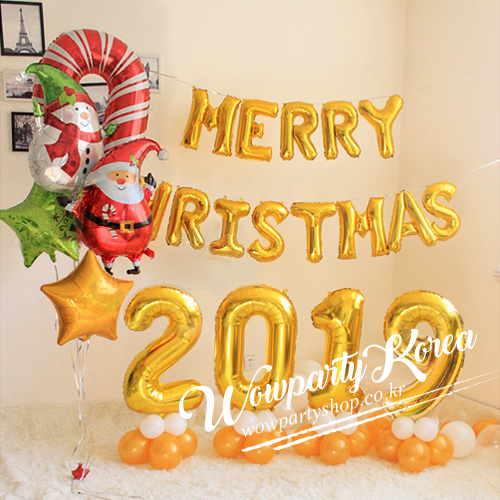 2019 크리스마스 이니셜 장식(골드)-완성품가격