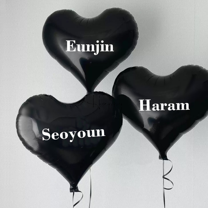 봉봉하트(블랙) 61cm