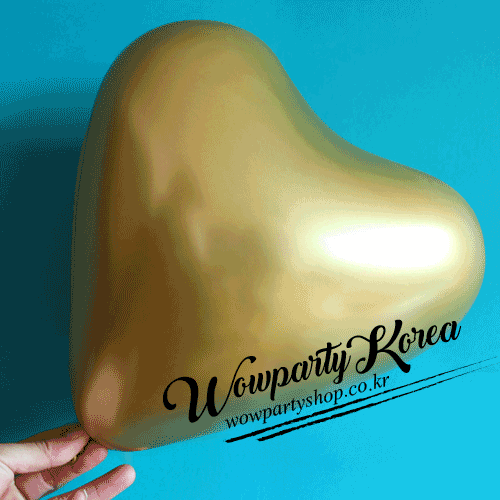 30센티 크롬하트풍선 금색(Gold) 10개