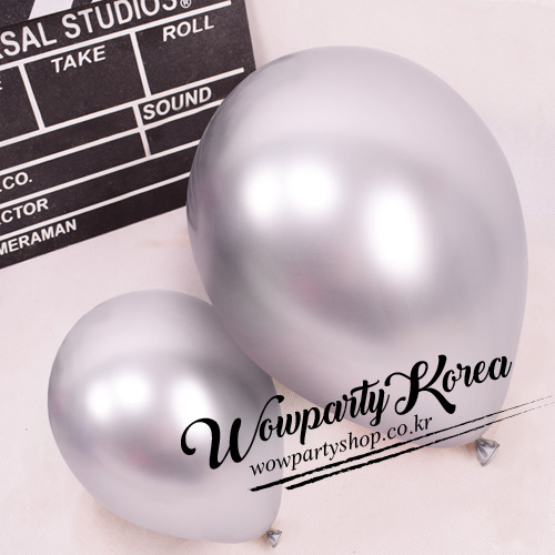13센티 크롬풍선 은색(Siver) 50개