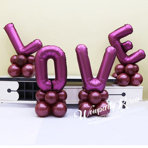 이니셜 러브 와인 기둥세트(쥬얼버건디 펄퍼플)